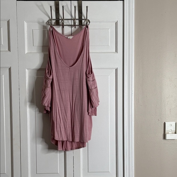 Caslon Tops - Caslon Dusty Rose Cold-Shoulder Top sz L